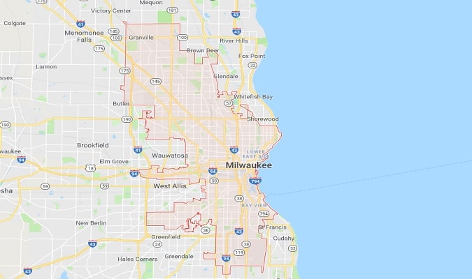 Mapa de Milwaukee