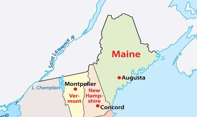 Maine Mapa