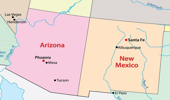 Arizona Mapa