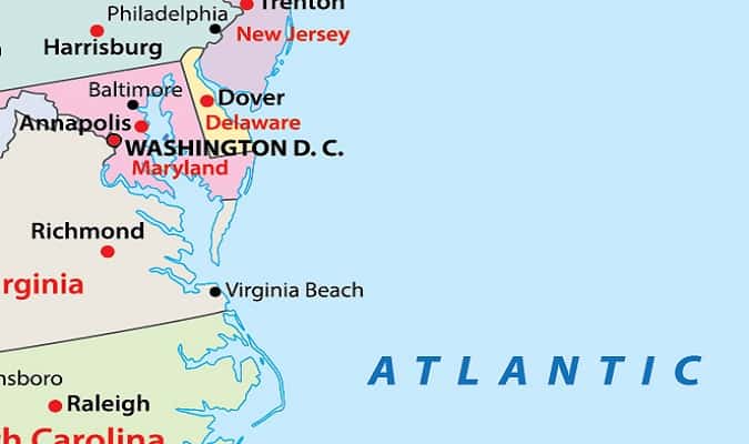 Delaware Mapa