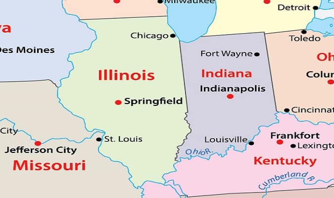 Illinois Mapa