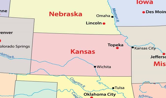 Kansas Mapa