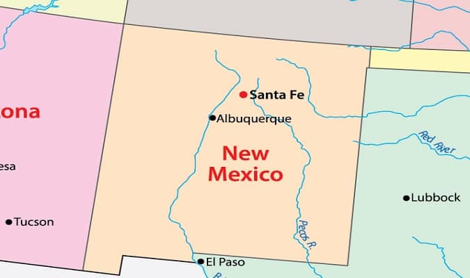 New Mexico Mapa