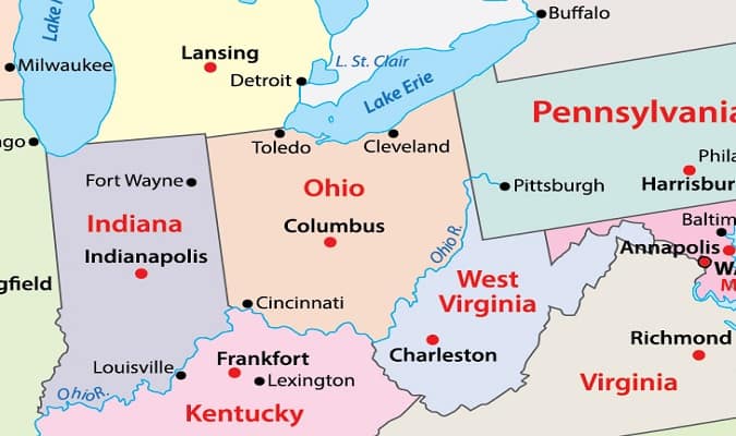 Ohio Mapa